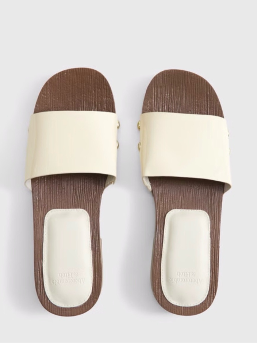 Vegan Leather Wood Heel Sandals